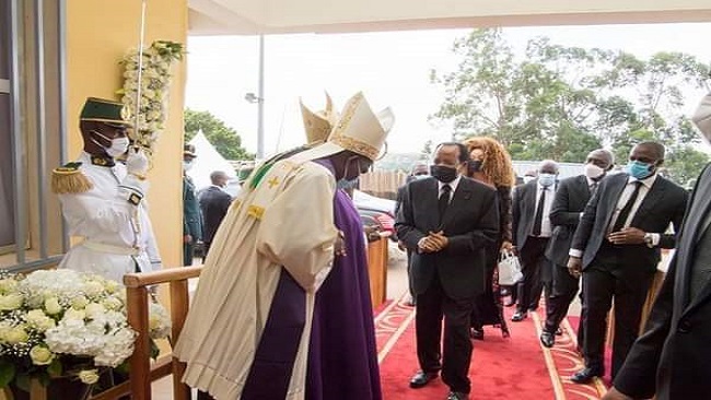 Holy Holy to Biya: All the Roman Catholic Bishops (except Tumi) adore him
