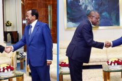 Biya audiences Yaounde: French Ambassador and Angolan Foreign Affairs Minister at Unity Palace