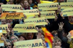 Catalan Thousands rally in Catalonia to demand split from Spain