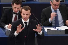 French president warns authoritarianism on rise in Europe