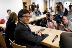 Catalan Catalan separatist leader Puigdemont sought by police upon return to Spain