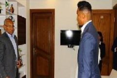 Cameroon legend Samuel Eto’o paid a visit to the CAF Headquarters in Cairo, Egypt