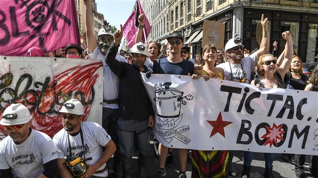 French workers stage fresh nationwide strike over job cuts