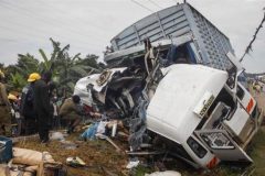 48 killed as Uganda bus rams into tractor, truck