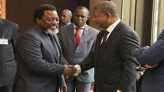 Angola’s president says in talks with DR Congo’s Kabila about political transition