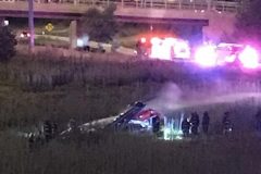 US: Medical helicopter crashes on Chicago highway, 4 injured