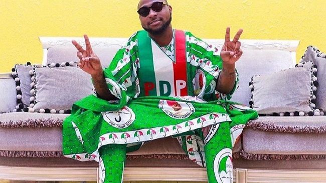 Nigeria: Davido campaigns for opposition PDP