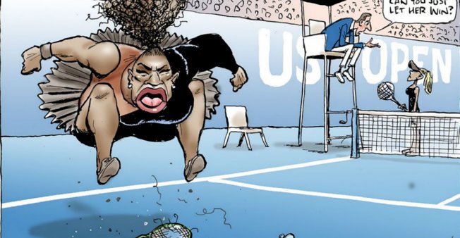 Australian paper under fire for ‘racist’ Serena Williams cartoon