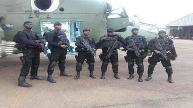 French Cameroun army using helicopters and machine guns in Southern Cameroons