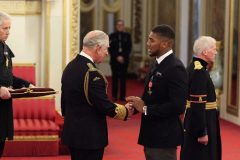 Buckingham Palace: Anthony Joshua honoured by Prince Charles, receives OBE