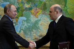 PUTIN-MISHUSTIN Russia’s Mikhail Mishustin: the unknown tax chief surprisingly promoted to Prime Minister by Putin