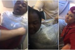 Turkish police wraps Cameroonian man in plastic bag before boarding plane