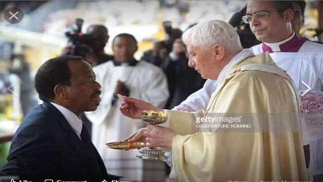 Why is this evil man still receiving Holy Communion?
