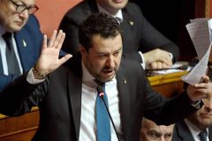 Italian Senate votes to lift Salvini’s immunity, paving way for trial over migrant detentions