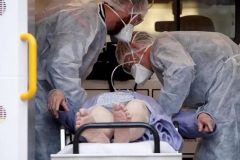 CORONAVIRUS-FRANCE-FIREFIGHTERS French hospitals record deadliest day with 588 coronavirus deaths