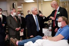 PENCE and the virus US Vice President tours hospital without Covid-19 mask despite being told to wear one
