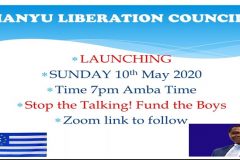 Manyu Liberation Council Manyu Liberation Council! Stop the talking! Fund the boys!
