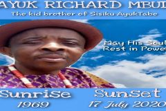 President Sisiku Ayuk’s late brother Ambazonia leader says late brother’s life was exceptional