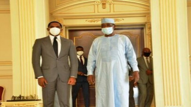 Football: Eto’o meets Chadian President at N’djamena Palace