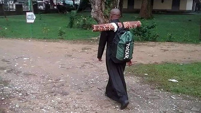 Rev Father Lado Southern Cameroons Crisis: Jesuit Priest on pilgrimage, prays for reconciliation