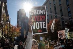 US election unrest: Trump and Biden supporters stage protests