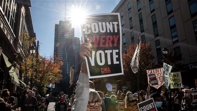 US election unrest: Trump and Biden supporters stage protests