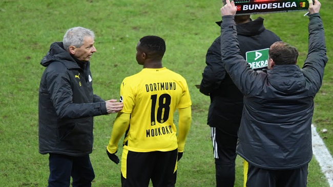 Dortmund’s Cameroon-born Moukoko becomes youngest ever Bundesliga player