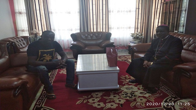 Archbishop Nkea with Chairman Julius Cameroon Catholic Community Mulheim: Archbishop Nkea reflects on contribution of pastoral council