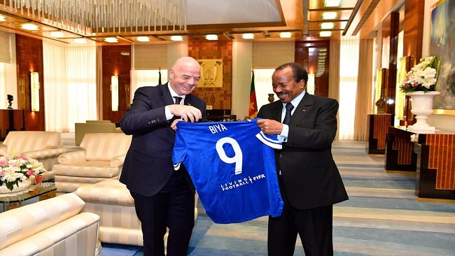 Biya meets FIFA President Infantino