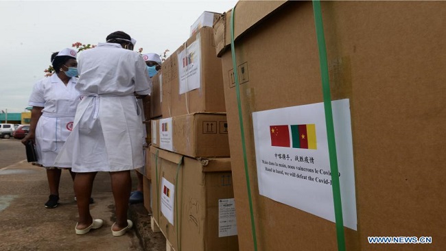 China aid CPDM Crime Syndicate receives China-donated medical equipment to fight COVID-19