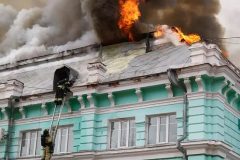 Russian Hospital Russian doctors complete heart surgery during hospital fire