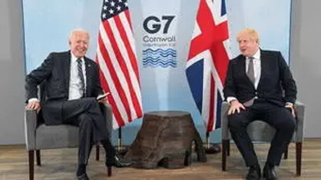 Biden and Johnson President Biden lands in UK with message for Prime Minister Johnson