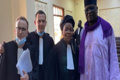 Vamoulke and legal team Special Criminal Court: French lawyers say case against former CRTV GM Amadou Vamoulké baseless