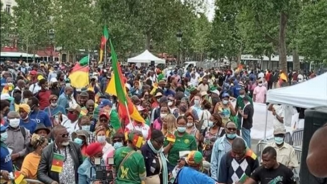 Covid-19-AFCON Funds Scandal: French Cameroonians stage anti Biya demo in Paris