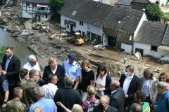 Bundes: Dr Merkel visits areas devastated by ‘terrifying’ floods as death toll tops 180 in Europe