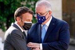 Macron and Scott France-Australia row deepens as Macron’s text leaked to Australian media