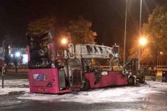 Brexit: Northern Irish bus hijacked and torched