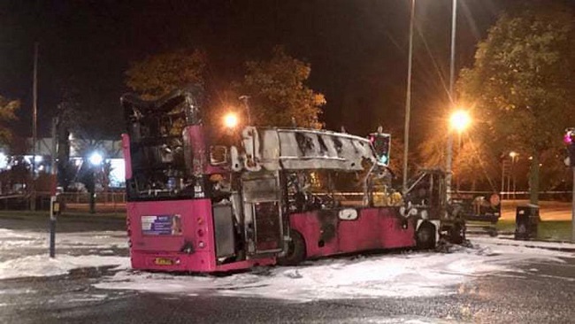 Brexit: Northern Irish bus hijacked and torched