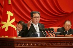 Kim N. Korea’s Kim Jong Un talks food, five-year-plan in speech feting 10 years as leader