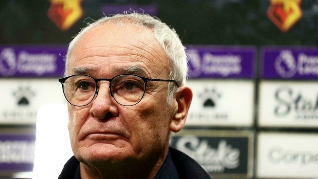 Football: Ranieri sacked as Watford manager after just 14 games