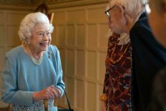 Her Majesty The Queen Queen Elizabeth II attends party on Jubilee eve
