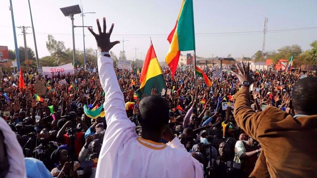 Malians storm capital in anti-French mass protest to celebrate envoy expulsion