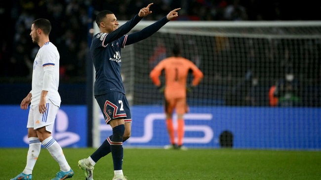 Champions League: Late Mbappé stunner gives PSG 1-0 home win over Real Madrid