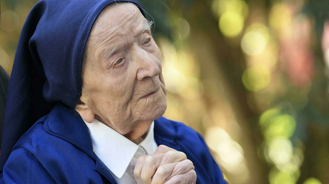 French nun Sister Andre, 118, claims title of world’s oldest person