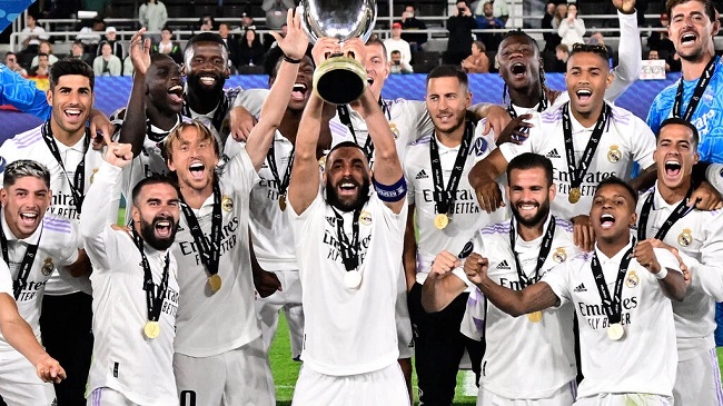 Football: Real Madrid beat Eintracht Frankfurt to win fifth UEFA Super Cup