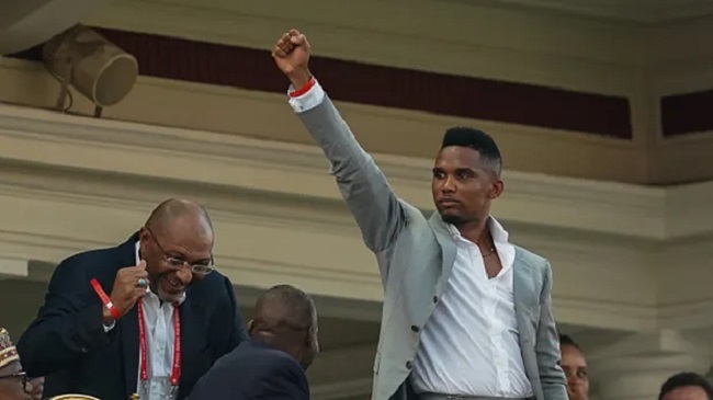 Eto’o wants Lions to dominate & ‘bring the FIFA World Cup trophy home’