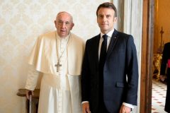French President Macron meets Pope Francis for the third time