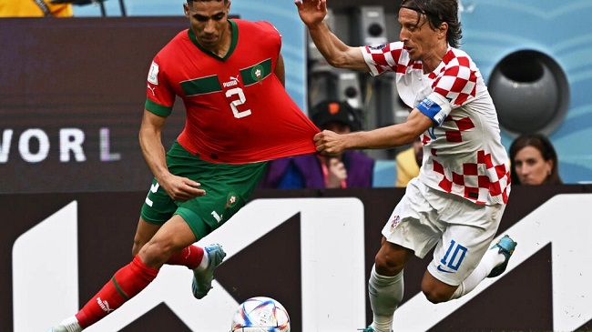 Morocco holds Modric’s Croatia at World Cup