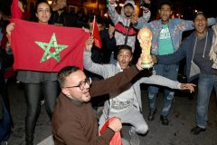 Morocco Moroccans celebrate ‘historic’ World Cup win over Spain