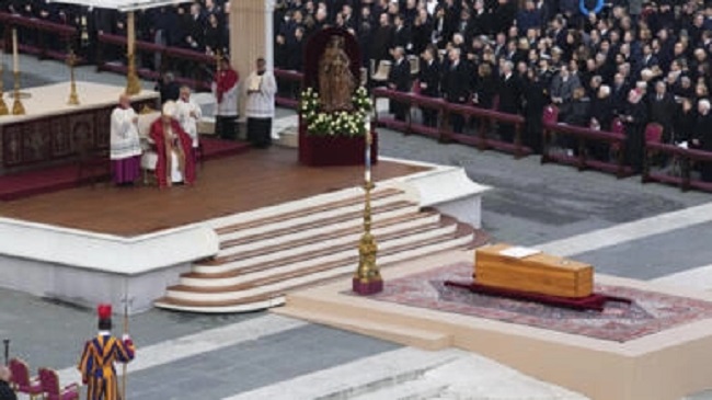 Pope Francis presides over funeral of predecessor Benedict XVI